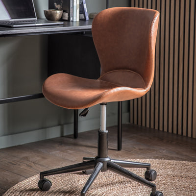 Mendel Swivel Chair Brown - The Pack Design