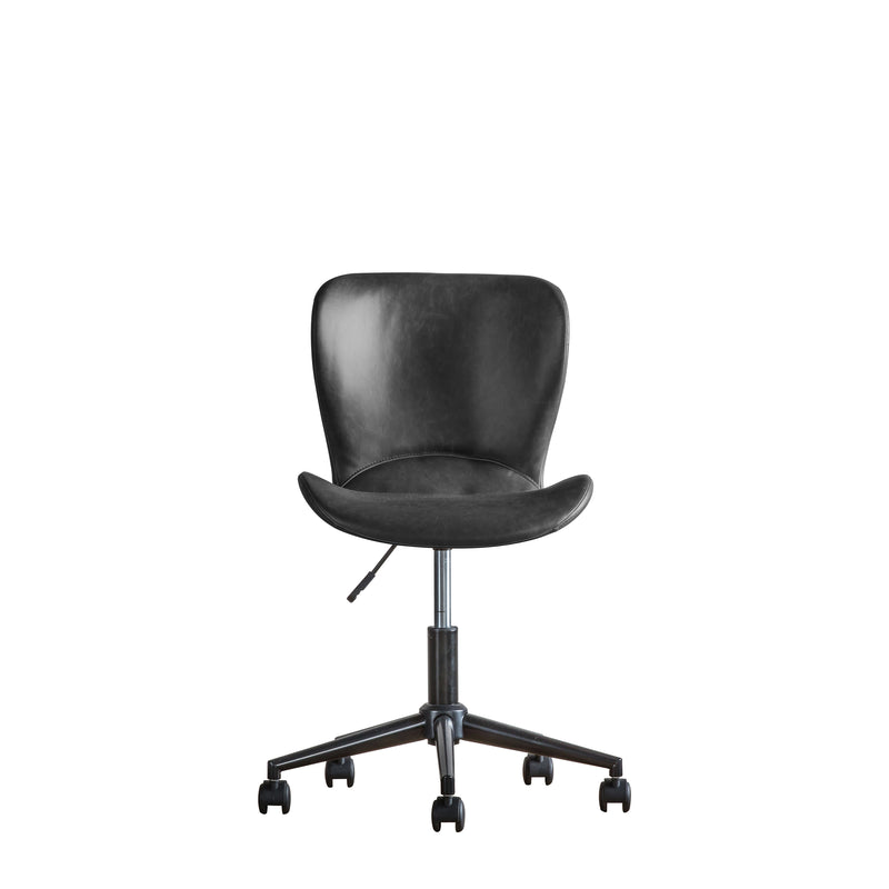 Mendel Charcoal Swivel Chair