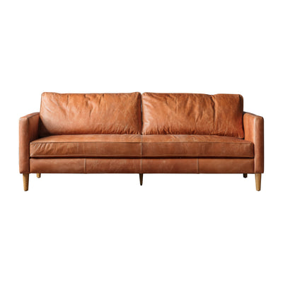 Osborne 2 Seater Sofa Vintage Brown Leather - The Pack Design