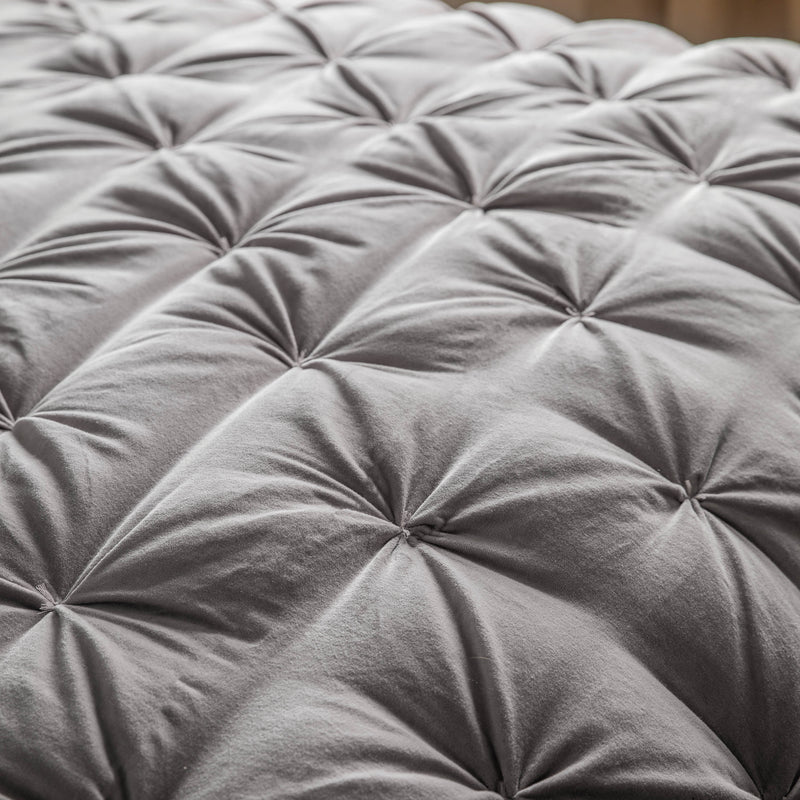 Opulent Velvet Bedspread - Neutral