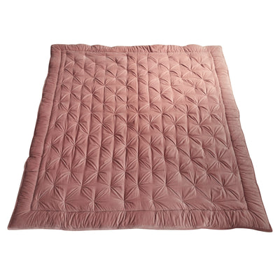 Opulent Velvet Bedspread - Blush