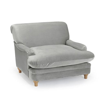 Plumpton Chair Grey Velvet