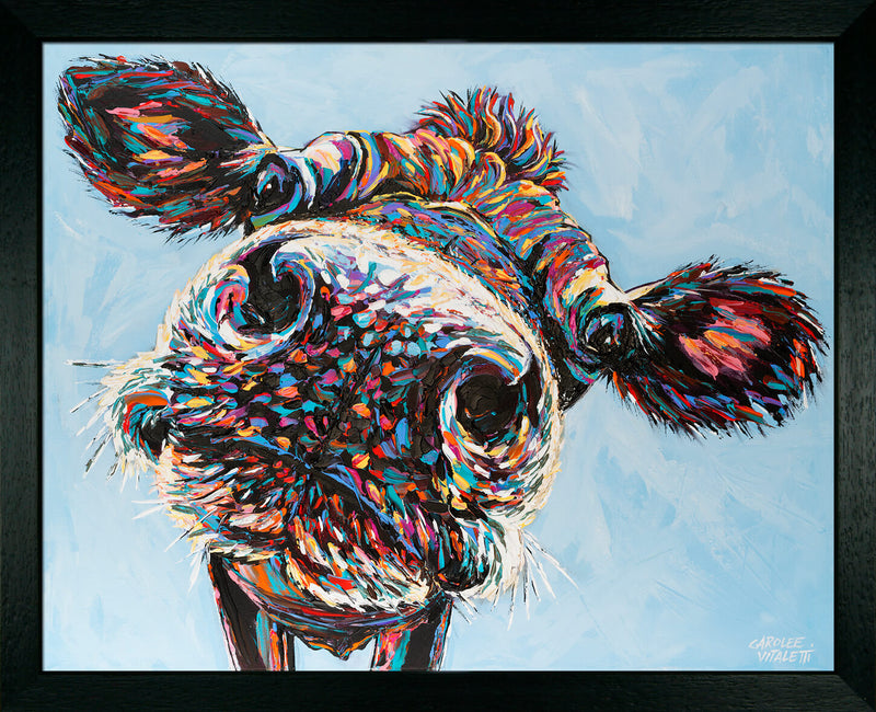 Funny Cows  I-II by Carolee Vitaletti - Framed