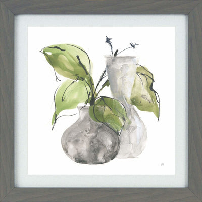 Soft Grey Vases I-IV by Chris Pashke - Framed
