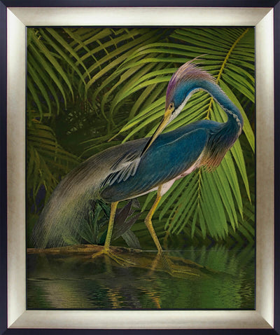 Jungled Water Bird by Steve Hunziker I-III - Framed