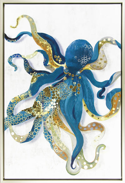 Blue Octopus by Aimee Wilson - Framed