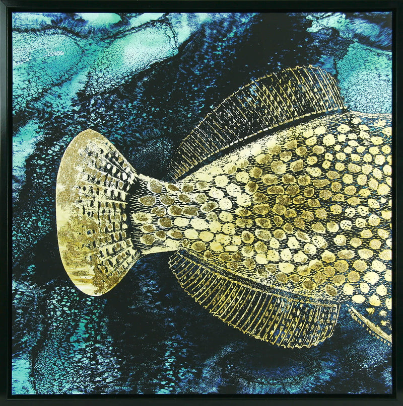 Golden Fish I-II by Christine Zalewski - Framed