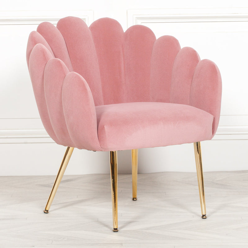 Scalloped Pink Chair - The Pack Design