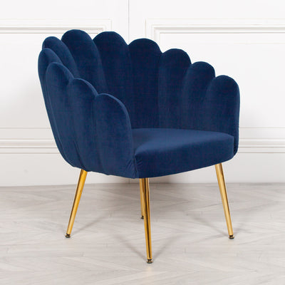 Scalloped Blue Chair - The Pack Design
