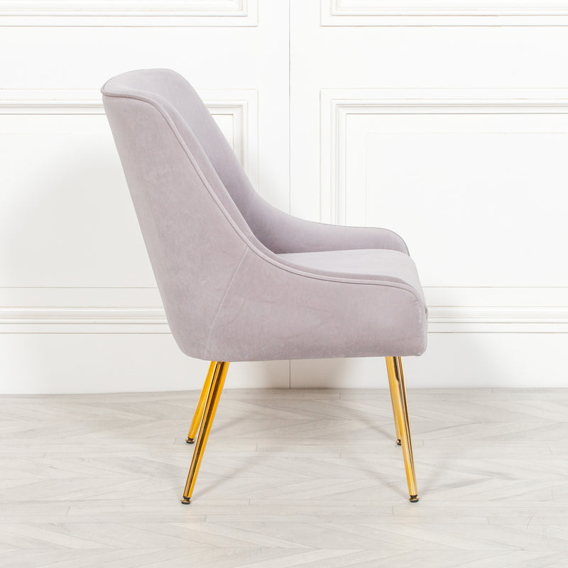 Maison Reproductions Grey Velvet Chair - The Pack Design
