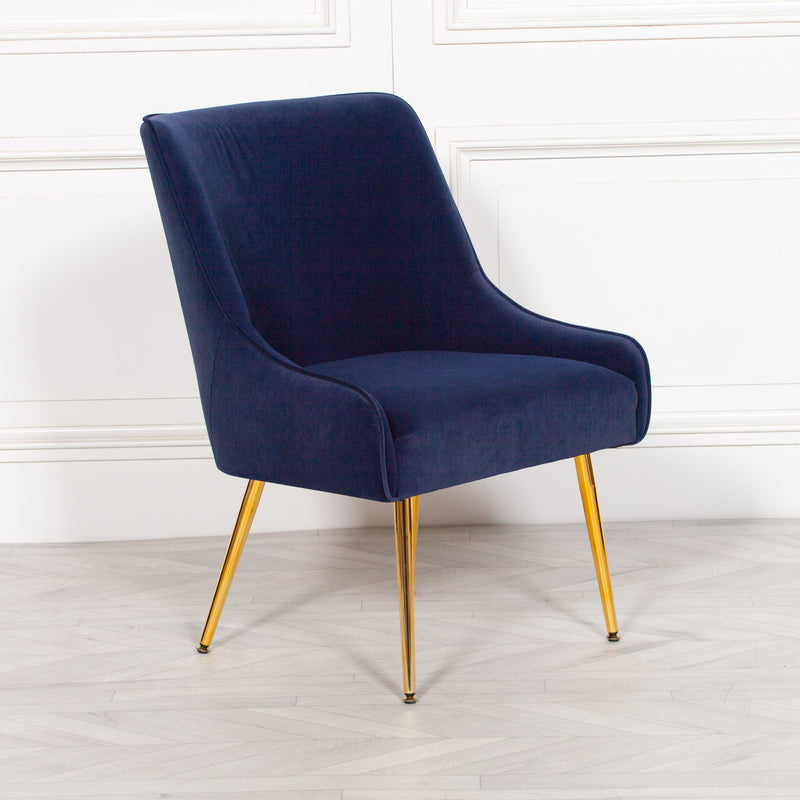 Maison Reproductions Blue Velvet Chair - The Pack Design