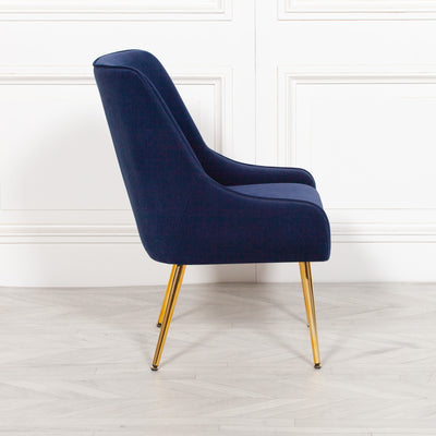 Maison Reproductions Blue Velvet Chair - The Pack Design