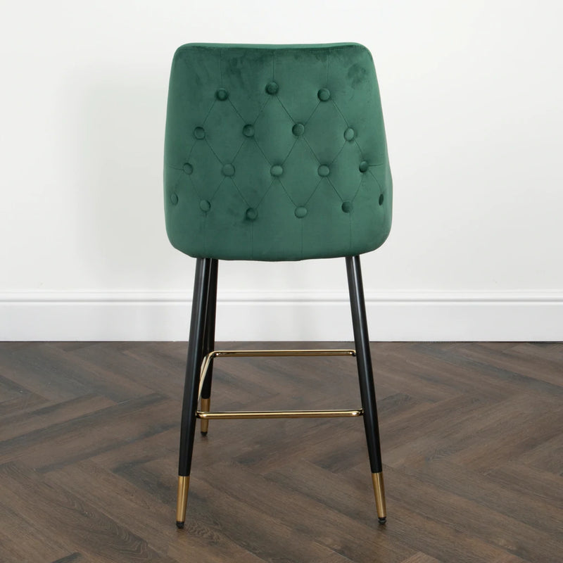 Chesterfield Green Kitchen Bar Stools (set of 2) - The Pack Design