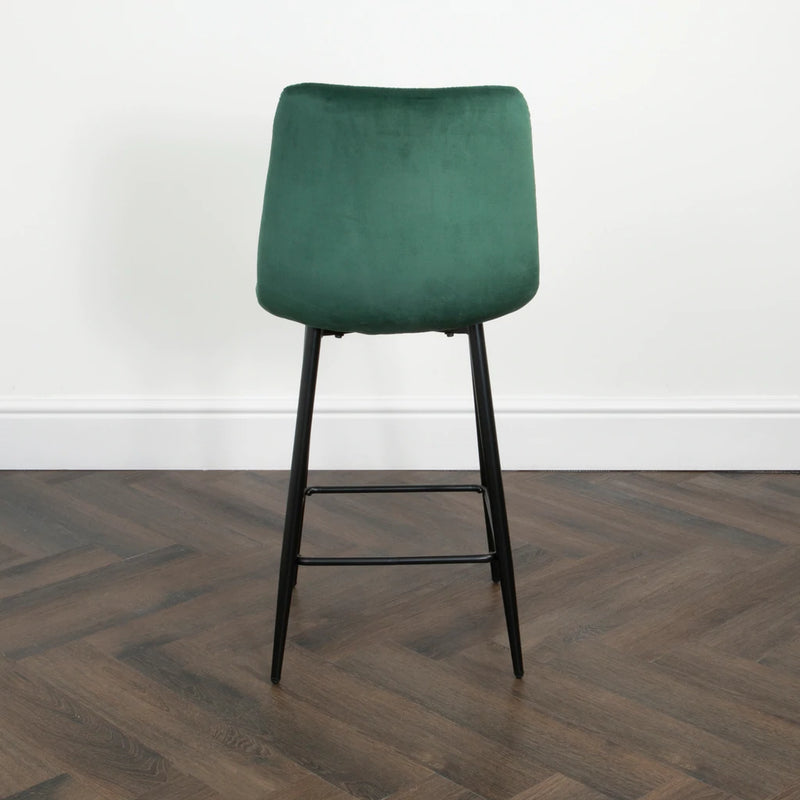 Squared Green Kitchen Bar Stools (set of 2) - The Pack Design