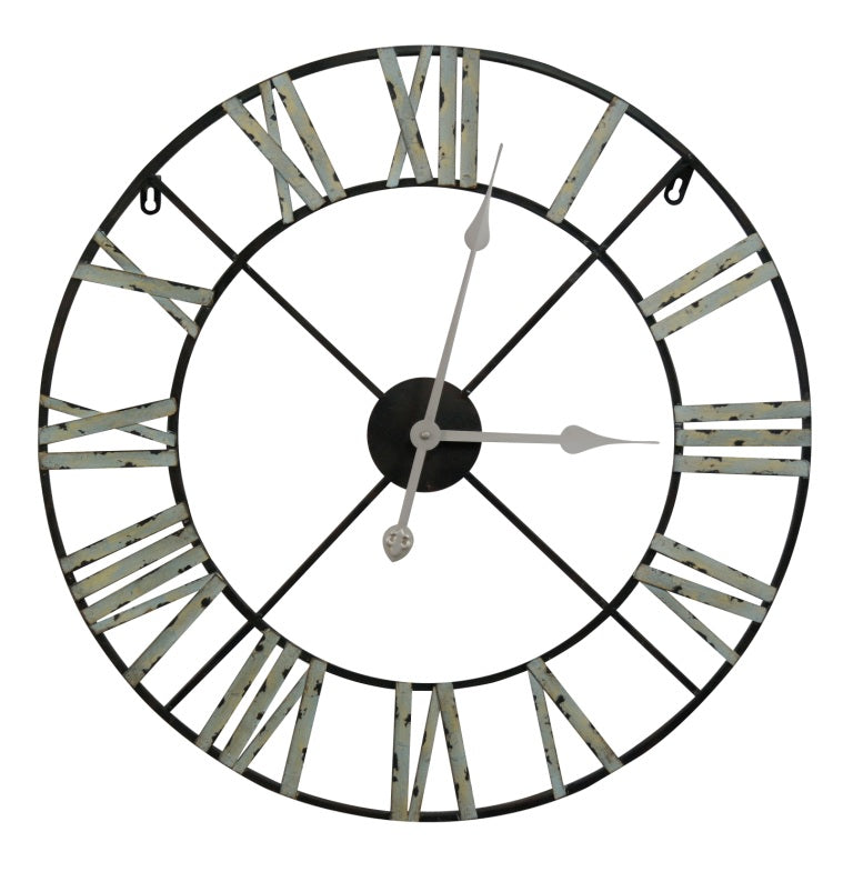 Medium 60cm Vintage Metal Wall Clock
