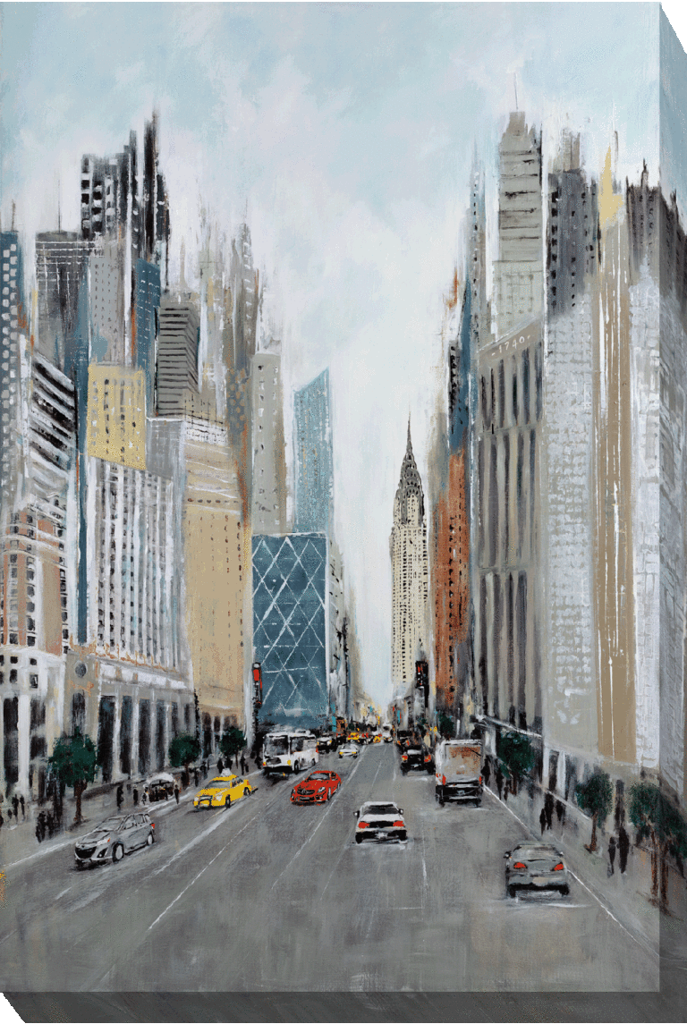 New York Vibe I-II by Aziz Kadmiri - Canvas