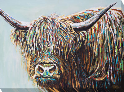 Woolly Highland Cow I-II by Carolee Vitaletti - Canvas