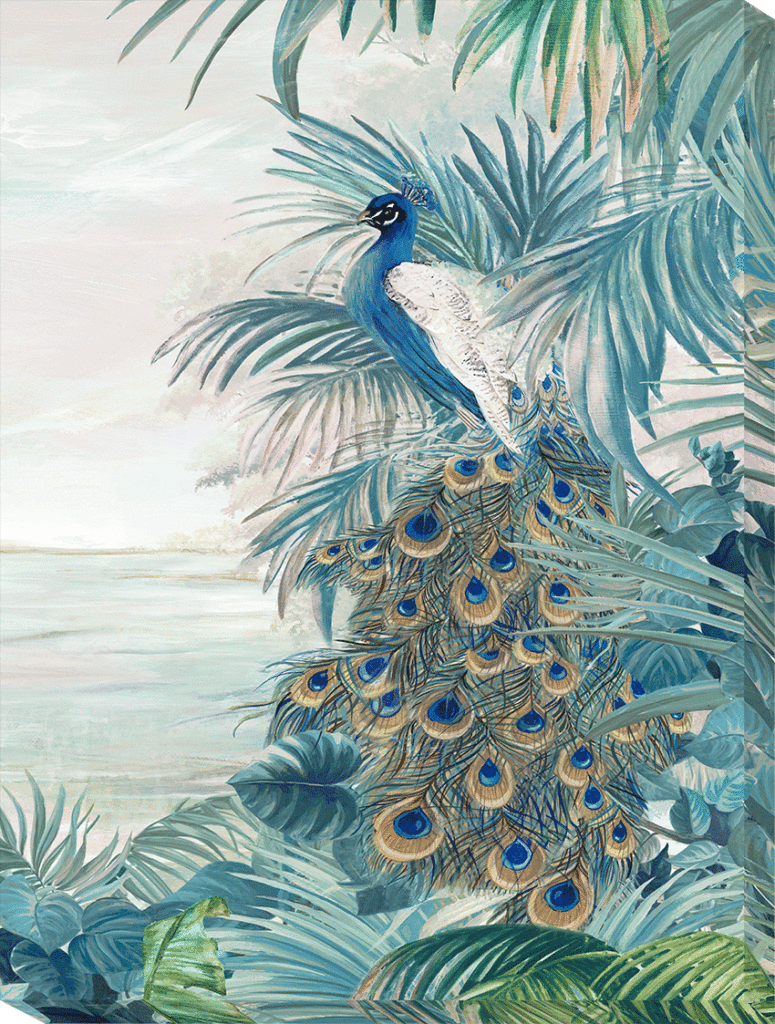 Peacock Glory I-II by Eva Watts - Canvas