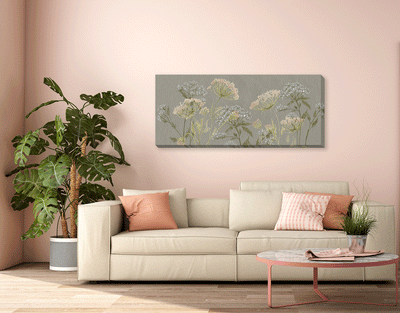 Lacy Wildflowers by Jennifer Goldberger - Canvas