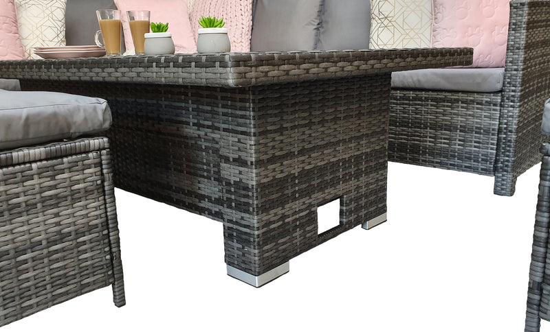 Charlotte Corner Dining Set With Lift Table