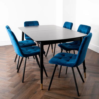 Walnut Cambridge Dining Table With 4/6 Chairs
