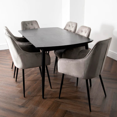 Dark Ash Oxford Dining Table with 4/6 Chairs