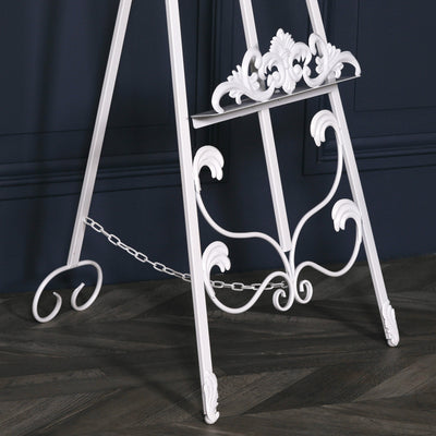 Maison Reproductions White Metal Easel