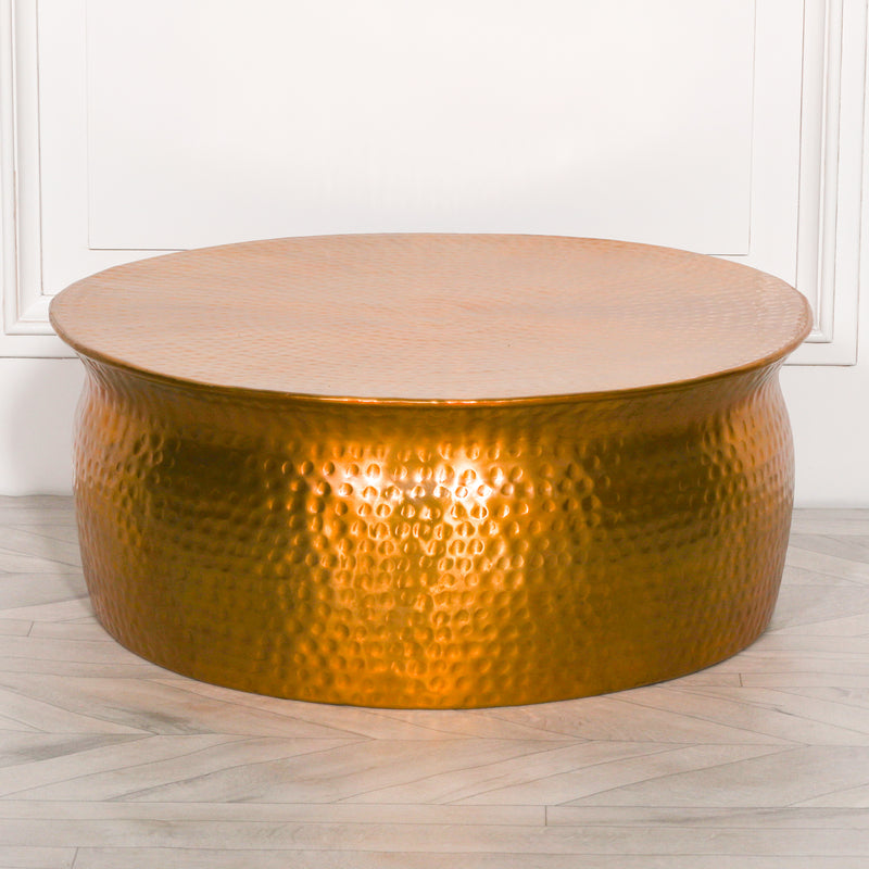 Maison Reproductions Aluminium/Brass Round Coffee Table