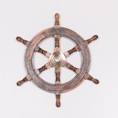 Maison Reproductions Wooden Ship Wheel