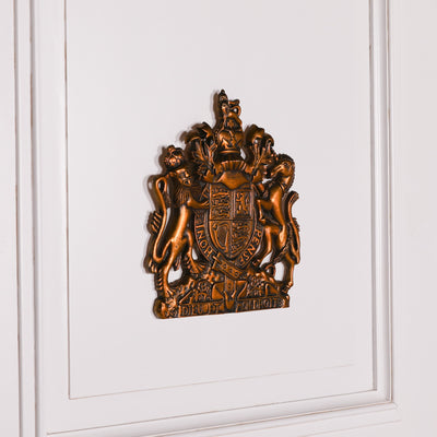 Vintage 37cm Cast Metal Coat of Arms
