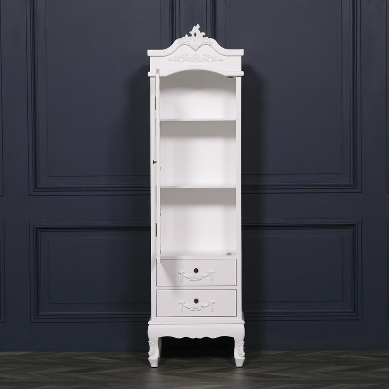 French White Armoire With Drawers