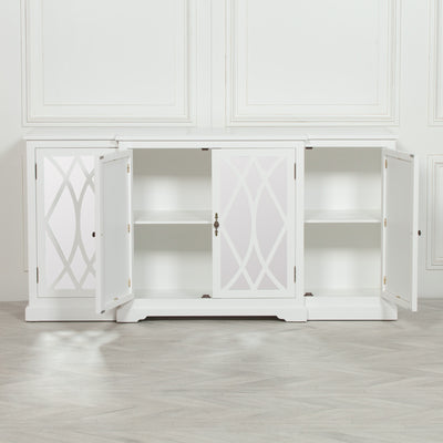Breakfont White Mirror Front Sideboard - The Pack Design