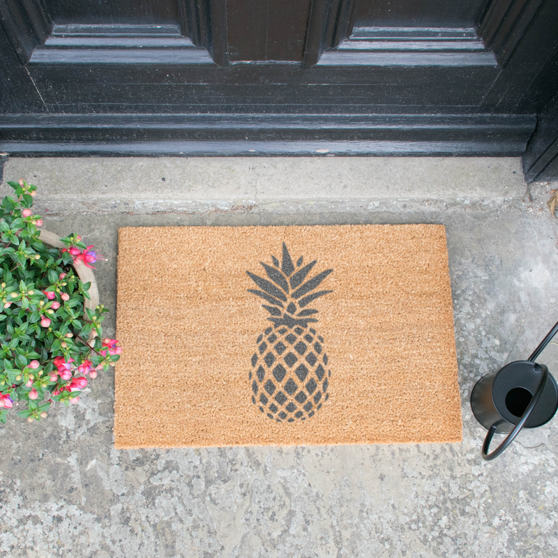 Pineapple Grey Doormat - The Pack Design