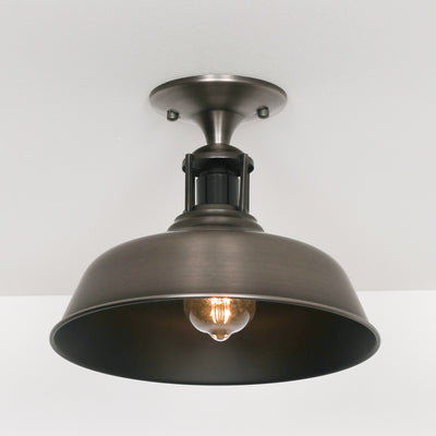 Brushed Silver Ceiling Light - The Pack Design