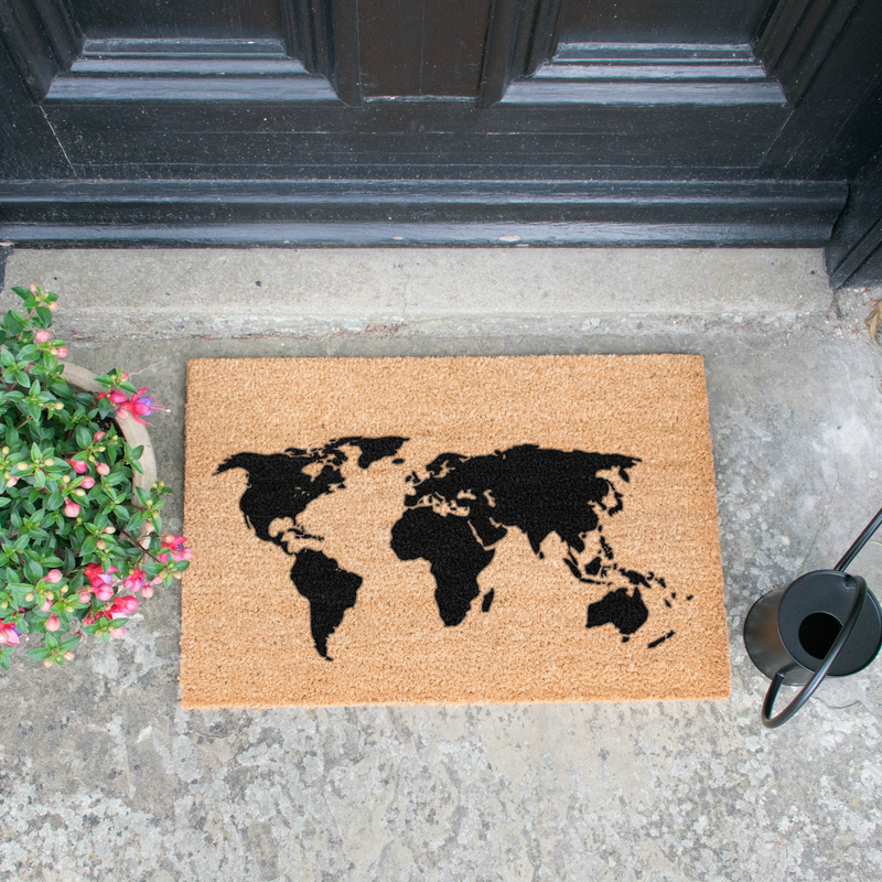 World Map Doormat - The Pack Design