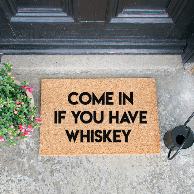 Come in if You Have Whiskey Doormat - The Pack Design