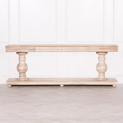 Maison Reproductions Wooden Console Table With Drawers - The Pack Design