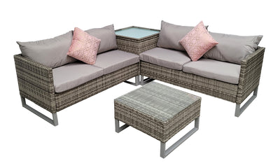 Lucy Corner Sofa Set With Storage Box as - The Pack Design