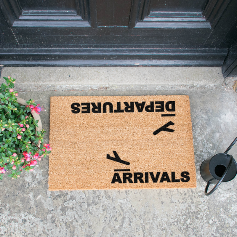 Arrivals and Departures Doormat - The Pack Design