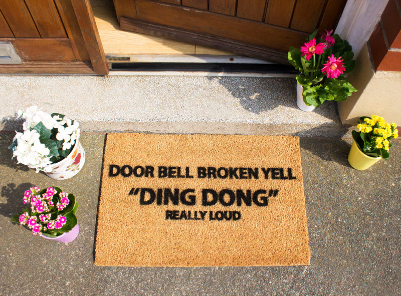 Yell Ding Dong Doormat - The Pack Design