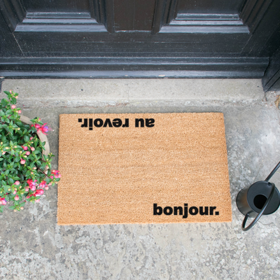 Bonjour, Au Revoir Doormat - The Pack Design