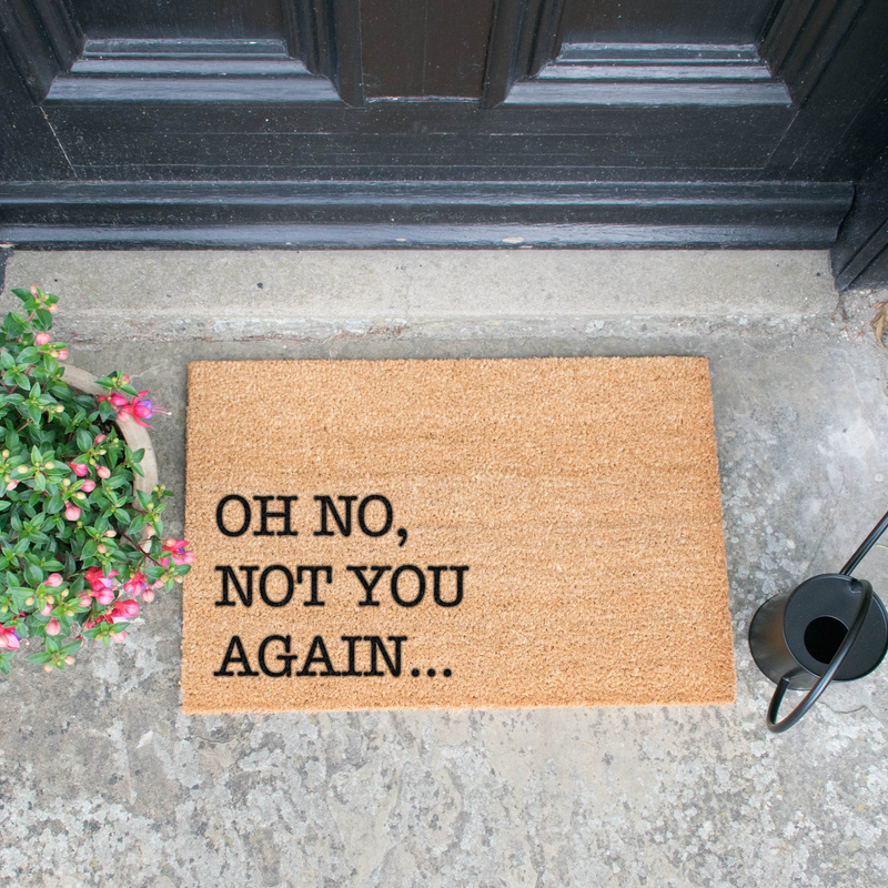 Oh No Not You Again Doormat - The Pack Design
