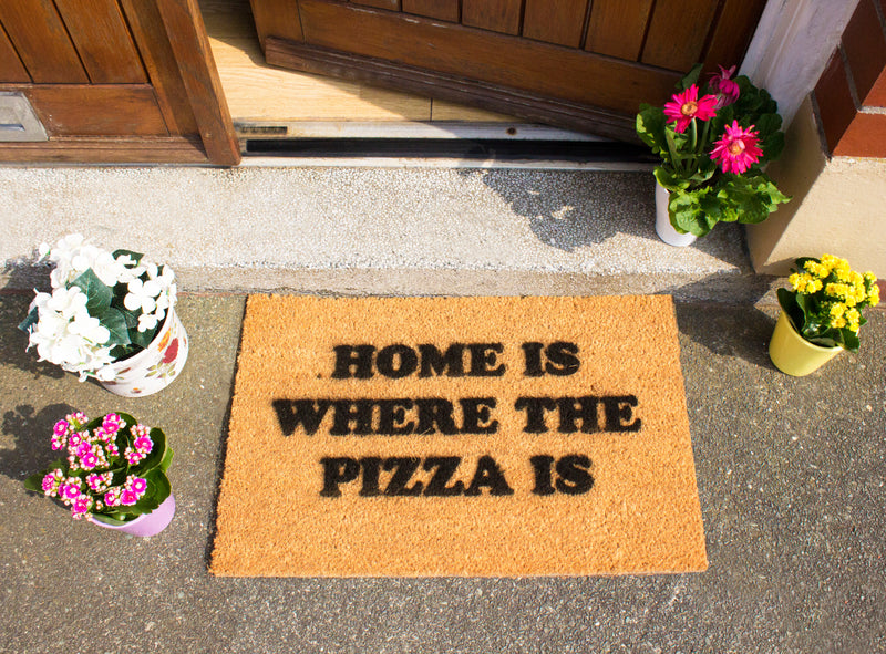Home is where the pizza is Doormat - The Pack Design