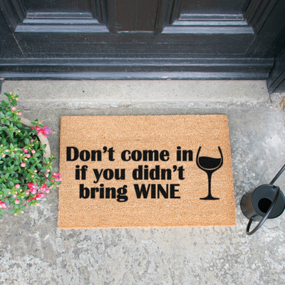 Without Wine Doormat - The Pack Design