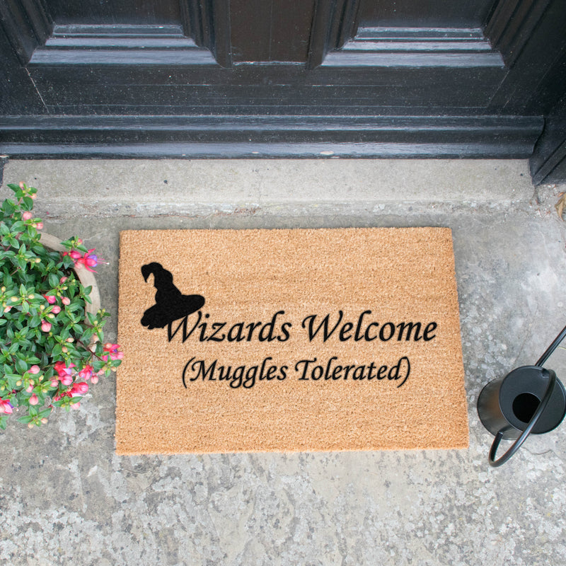 Wizards Welcome , Muggles Tolerated Doormat - The Pack Design