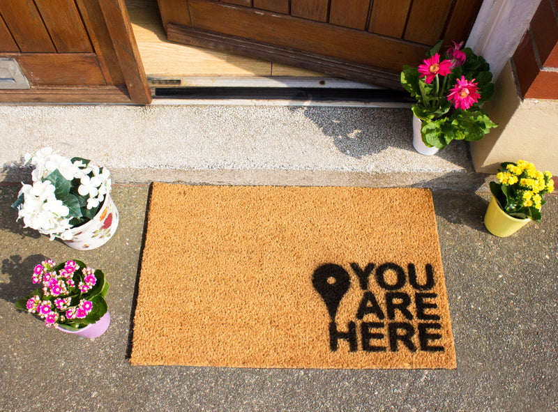 You are Here Doormat - The Pack Design