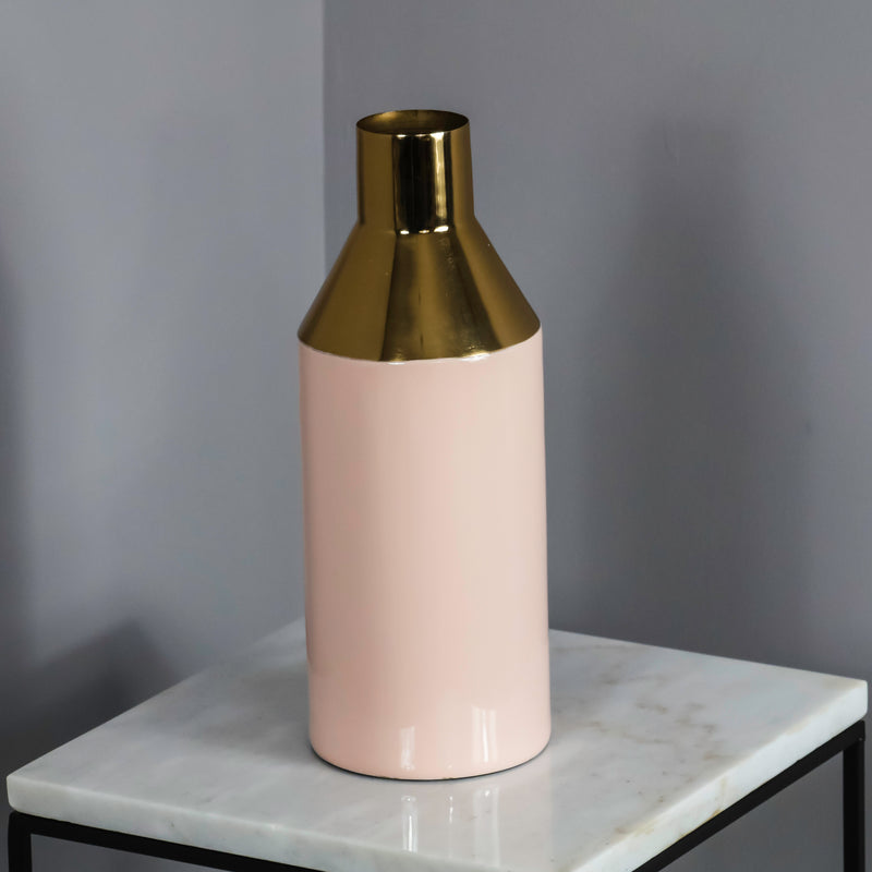 Gold Stem Pink Vase - The Pack Design