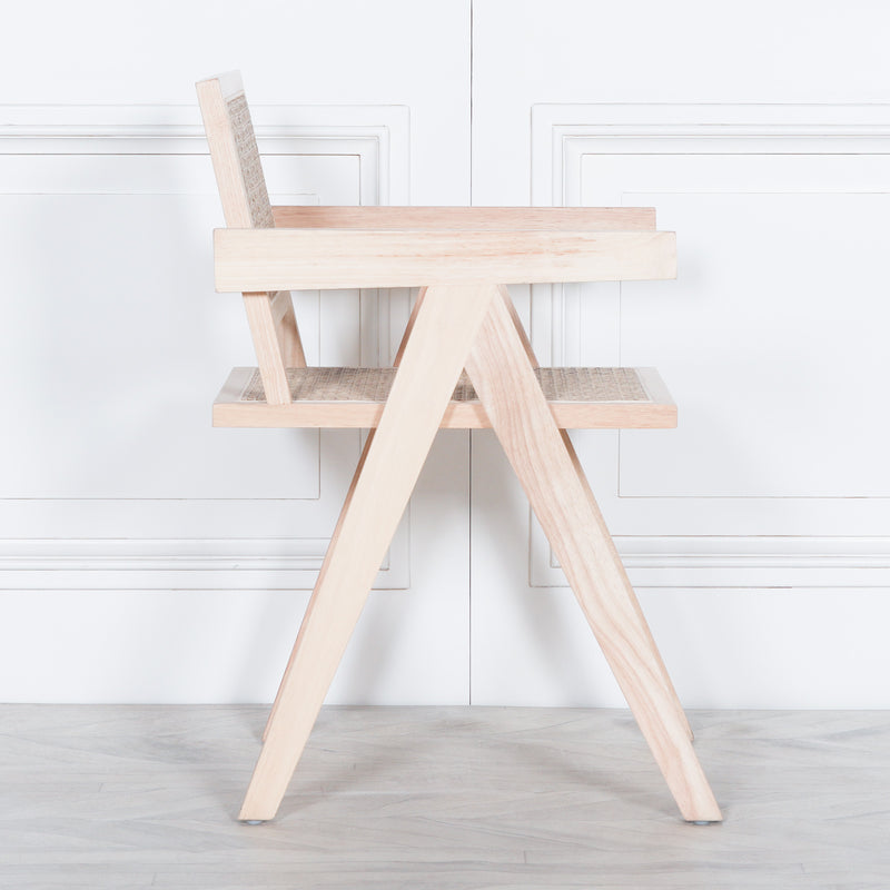 Maison Reproductions Wooden Caned Dining Chair