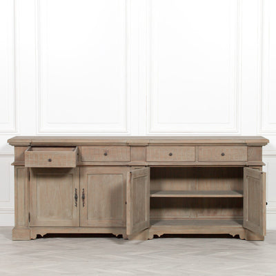 Rustic Classical 232cm Sideboard - The Pack Design