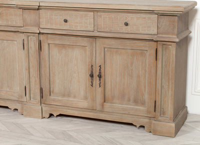 Rustic Classical 232cm Sideboard - The Pack Design